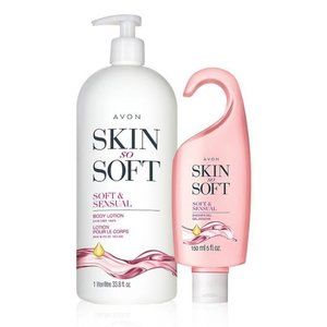 Avon Skin So Soft - Soft & Sensual Bonus-Size Body Lotion + Shower Gel Duo Set